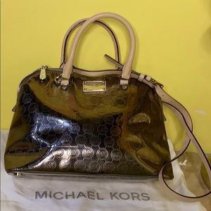MK purse/ dark silver